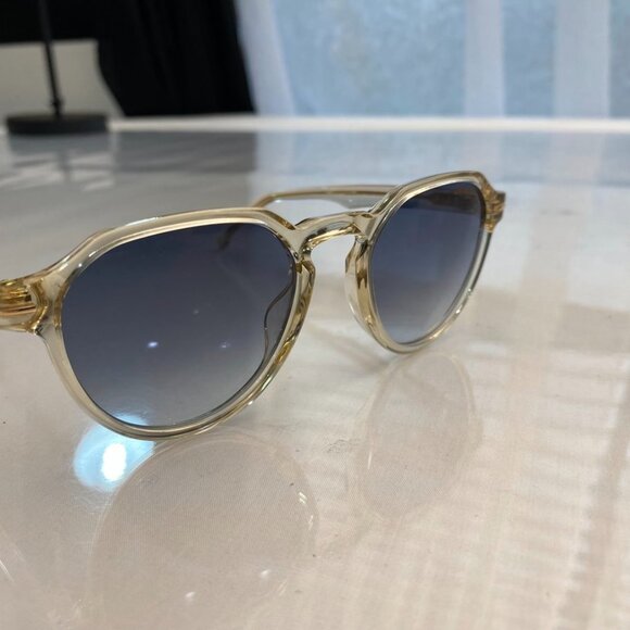 Carrera 314/S Round Sunglasses Clear Frame Blue Gradient Lens main image 10
